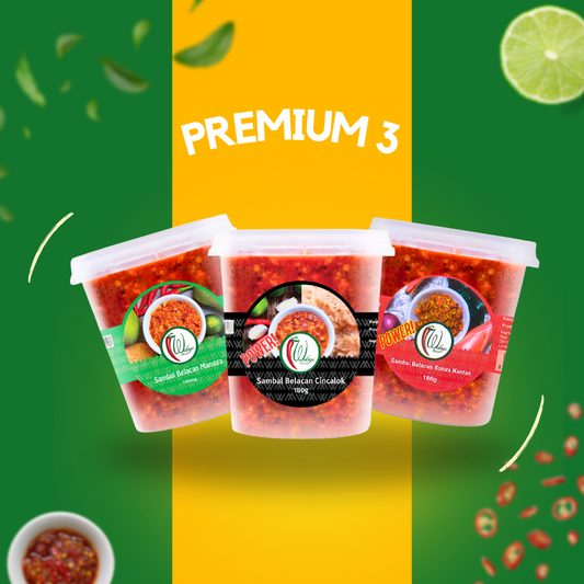 Premium 3 Sambal Set - Mangga, Cincalok, Kantan