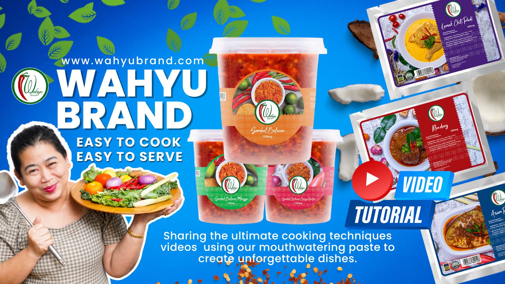Wahyu Brand Easy to cook, easy to serve. Video cooking tutorial
